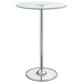 Thea LED Bar Table Chrome and Clear - Imperial Furniture (Las Vegas, NV) - Multi Location