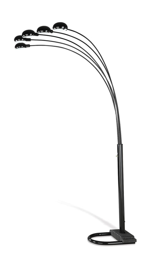 Kayd 5-light Floor Lamp Satin Black - Imperial Furniture (Las Vegas, NV) - Multi Location