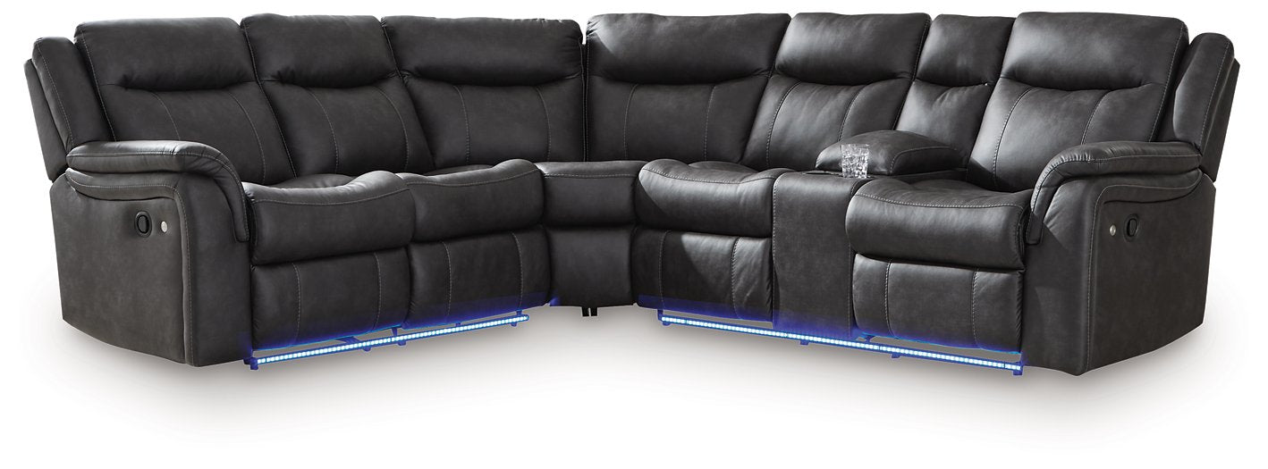 Sultan Meadow Reclining Sectional - Imperial Furniture (Las Vegas, NV) - Multi Location
