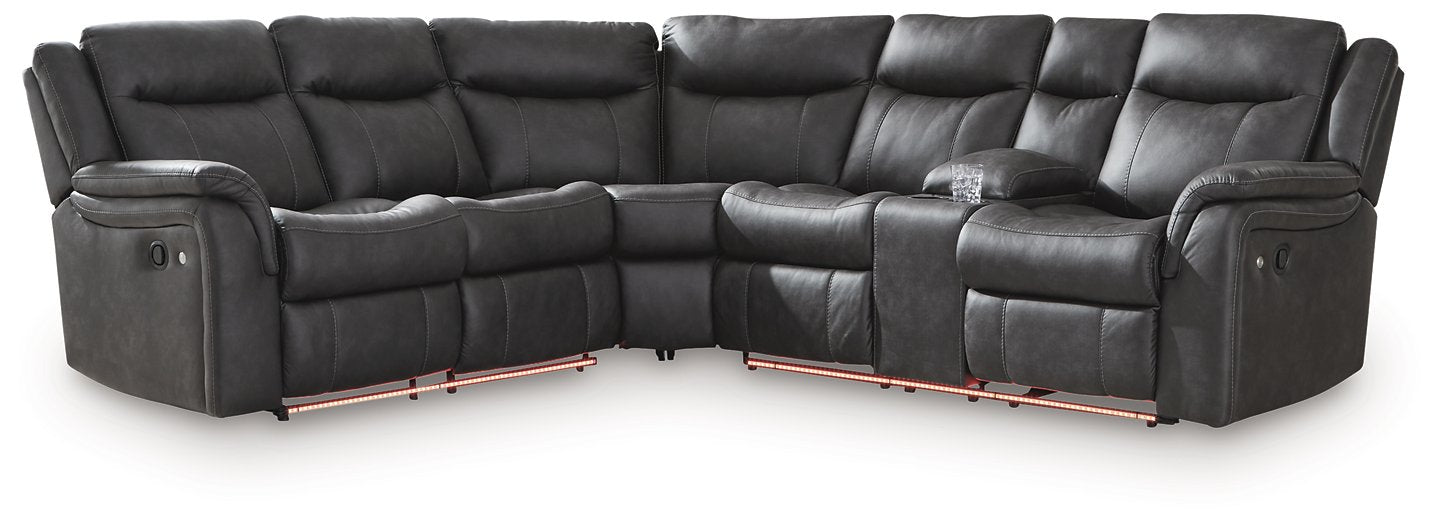 Sultan Meadow Reclining Sectional - Imperial Furniture (Las Vegas, NV) - Multi Location