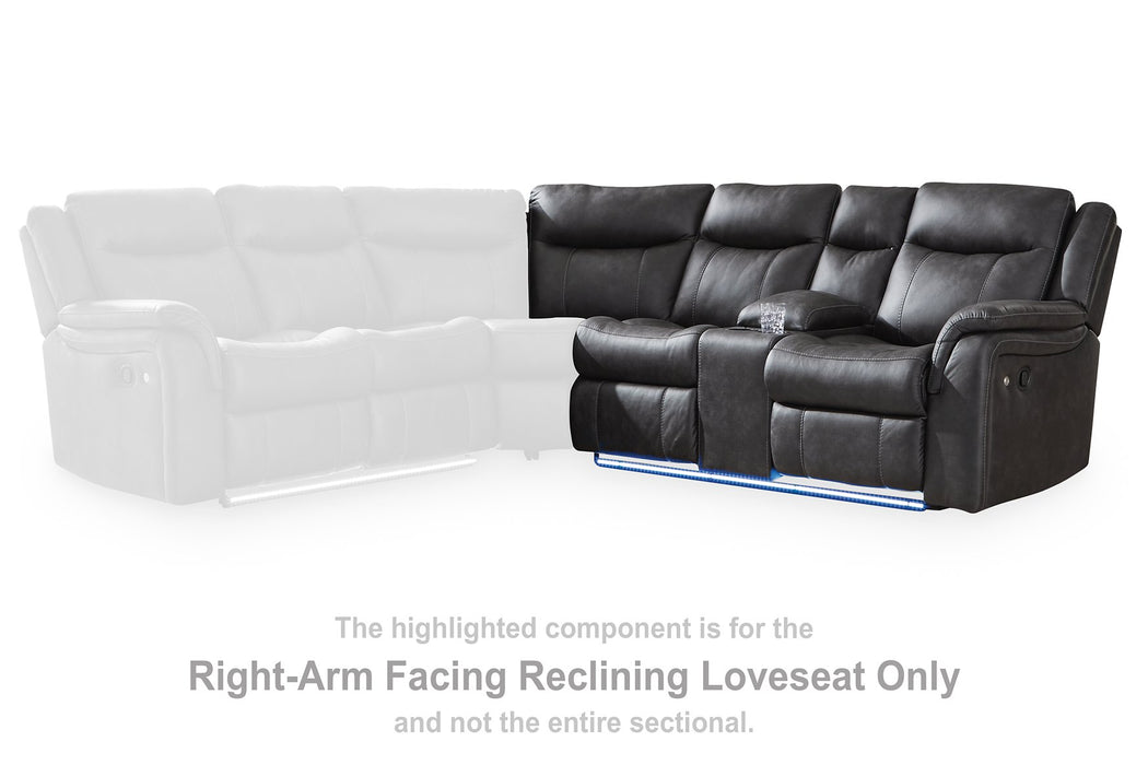 Sultan Meadow Reclining Sectional - Imperial Furniture (Las Vegas, NV) - Multi Location