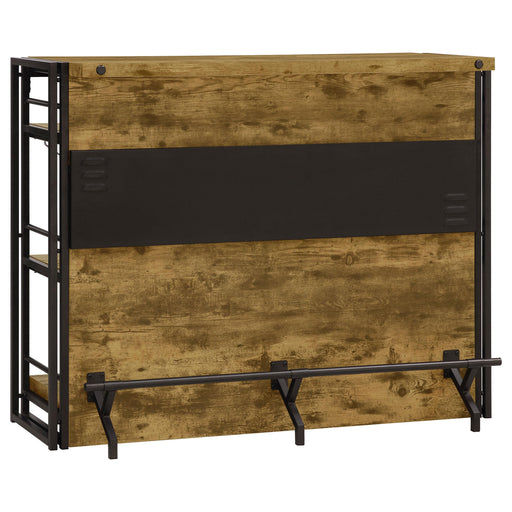Renaldi Bar Unit with Stemware Rack Antique Nutmeg - Imperial Furniture (Las Vegas, NV) - Multi Location