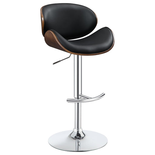 Harris Adjustable Bar Stool Black and Chrome - Imperial Furniture (Las Vegas, NV) - Multi Location