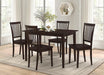 Gomez 5-piece Rectangular Dining Table Set Cappuccino - Imperial Furniture (Las Vegas, NV) - Multi Location