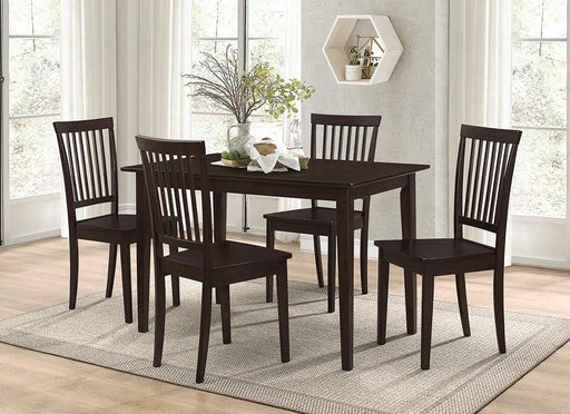 Gomez 5-piece Rectangular Dining Table Set Cappuccino - Imperial Furniture (Las Vegas, NV) - Multi Location