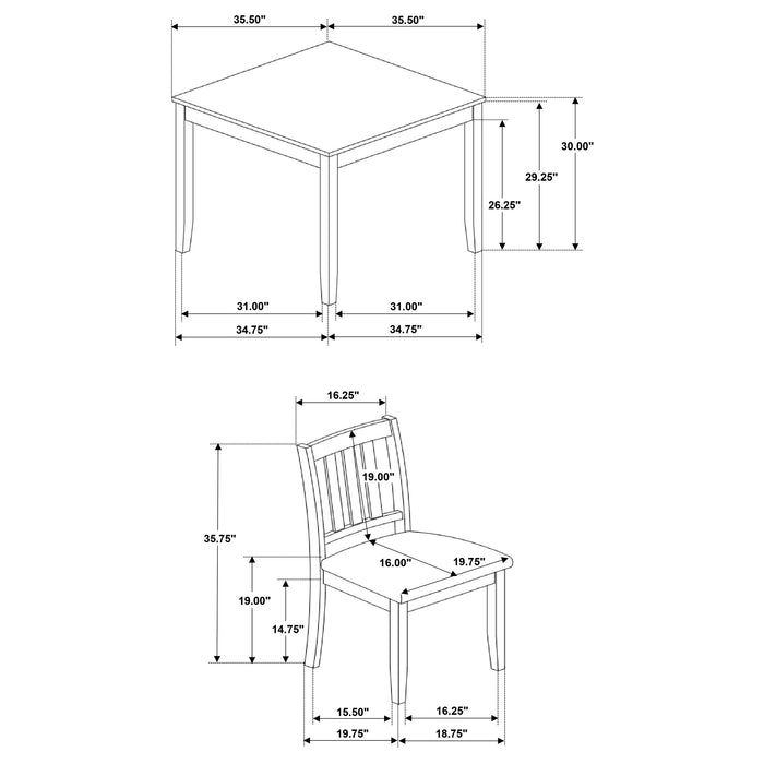 Parkwood 5 Pc Dining Set - Imperial Furniture (Las Vegas, NV) - Multi Location