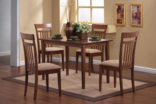 Robles 5-piece Dining Set Chestnut and Tan - Imperial Furniture (Las Vegas, NV) - Multi Location