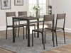Lana 5-piece Rectangular Dining Table Set Dark Brown and Matte Black - Imperial Furniture (Las Vegas, NV) - Multi Location