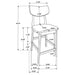 Robbie 5 Pc Counter Height Dining Set - Imperial Furniture (Las Vegas, NV) - Multi Location