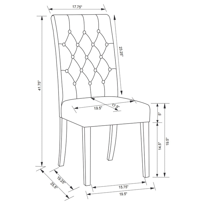 Florence 7 Pc Dining Set - Imperial Furniture (Las Vegas, NV) - Multi Location