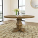 Florence Round Pedestal Dining Table Rustic Smoke - Imperial Furniture (Las Vegas, NV) - Multi Location