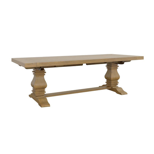Florence Double Pedestal Dining Table Rustic Smoke - Imperial Furniture (Las Vegas, NV) - Multi Location