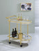 Desiree 2-tier Bar Cart with Casters Black - Imperial Furniture (Las Vegas, NV) - Multi Location