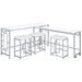 Jackson 5 Pc Counter Height Dining Set - Imperial Furniture (Las Vegas, NV) - Multi Location