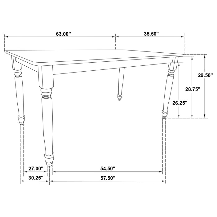 Hollyoak 7 Pc Dining Set - Imperial Furniture (Las Vegas, NV) - Multi Location