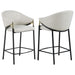Chadwick Sloped Arm Counter Height Stools Beige and Glossy Black (Set of 2) - Imperial Furniture (Las Vegas, NV) - Multi Location