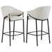 Chadwick Sloped Arm Bar Stools Beige and Glossy Black (Set of 2) - Imperial Furniture (Las Vegas, NV) - Multi Location