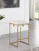 Nadia Square Padded Seat Counter Height Stool (Set of 2) Beige and Gold - Imperial Furniture (Las Vegas, NV) - Multi Location