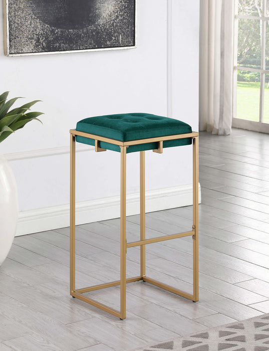 Nadia Square Padded Seat Bar Stool (Set of 2) - Imperial Furniture (Las Vegas, NV) - Multi Location