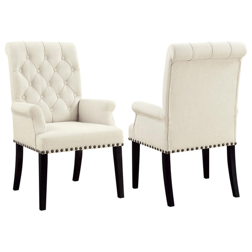 Alana Tufted Back Upholstered Arm Chair Beige - Imperial Furniture (Las Vegas, NV) - Multi Location