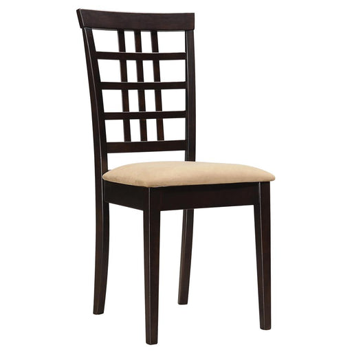 Kelso Lattice Back Dining Chairs Cappuccino (Set of 2) - Imperial Furniture (Las Vegas, NV) - Multi Location
