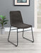 Dacy Upholstered Dining Chairs (Set of 2) Brown and Sandy Black - Imperial Furniture (Las Vegas, NV) - Multi Location