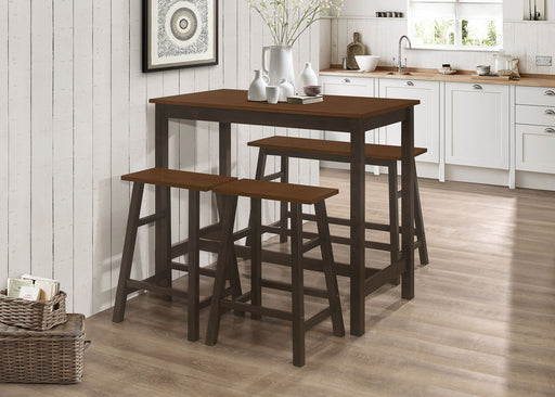 Connie 4-piece Counter Height Set Chestnut and Dark Brown - Imperial Furniture (Las Vegas, NV) - Multi Location