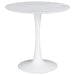 Arkell 30-inch Round Pedestal Dining Table White - Imperial Furniture (Las Vegas, NV) - Multi Location