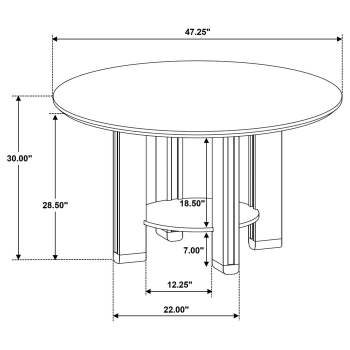 Ottowa Dining Tables Round - Imperial Furniture (Las Vegas, NV) - Multi Location