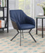 Mayer Upholstered Tufted Side Chairs (Set of 2) Blue and Brown - Imperial Furniture (Las Vegas, NV) - Multi Location