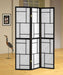 Damis 3-panel Folding Floor Screen Black and White - Imperial Furniture (Las Vegas, NV) - Multi Location