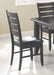 Dalila Ladder Back Side Chairs Cappuccino and Black (Set of 2) - Imperial Furniture (Las Vegas, NV) - Multi Location