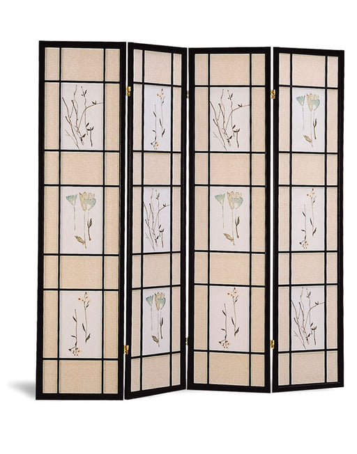 Catabella 4-panel Floral Print Folding Screen Multi-color - Imperial Furniture (Las Vegas, NV) - Multi Location