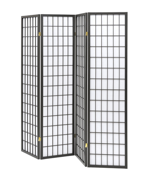 Roberto 4-panel Folding Screen Dark Grey and White - Imperial Furniture (Las Vegas, NV) - Multi Location