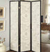 Felice 3-panel French Script Print Folding Screen Espresso - Imperial Furniture (Las Vegas, NV) - Multi Location