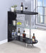 Adolfo 3-tier Bar Table Glossy Black and Clear - Imperial Furniture (Las Vegas, NV) - Multi Location