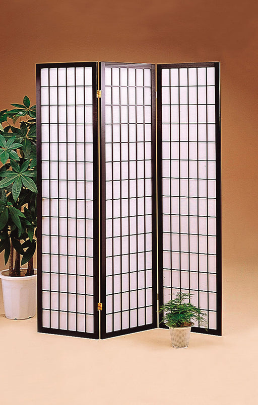 Carrie 3-panel Folding Screen Black and White - Imperial Furniture (Las Vegas, NV) - Multi Location