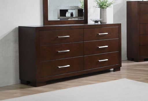 Jessica 6-drawer Dresser Cappuccino - Imperial Furniture (Las Vegas, NV) - Multi Location