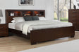 Jessica California King, E.king, & Queen Bed with Storage Headboard Cappuccino - Imperial Furniture (Las Vegas, NV) - Multi Location