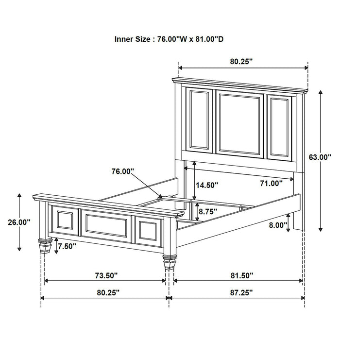 Sandy Beach 4 & 5 Piece Pc Bedroom Set Cal.King & E.King - Imperial Furniture (Las Vegas, NV) - Multi Location