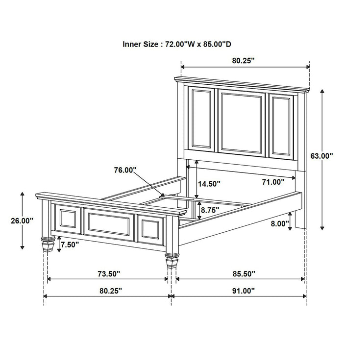 Sandy Beach 4 & 5 Piece Pc Bedroom Set Cal.King & E.King - Imperial Furniture (Las Vegas, NV) - Multi Location
