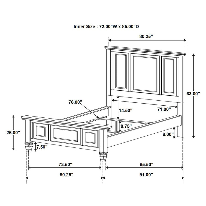 Sandy Beach 4 & 5 Piece Pc Bedroom Set Cal.King & E.King - Imperial Furniture (Las Vegas, NV) - Multi Location