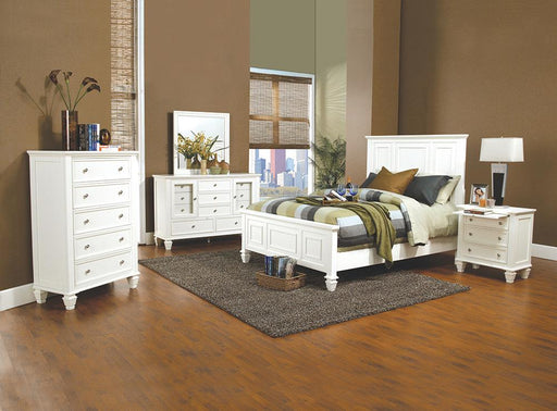 Sandy Beach Bedroom Set with High Headboard - Imperial Furniture (Las Vegas, NV) - Multi Location