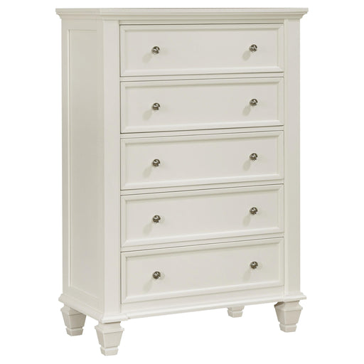 Sandy Beach 5-drawer Rectangular Chest Cream White - Imperial Furniture (Las Vegas, NV) - Multi Location