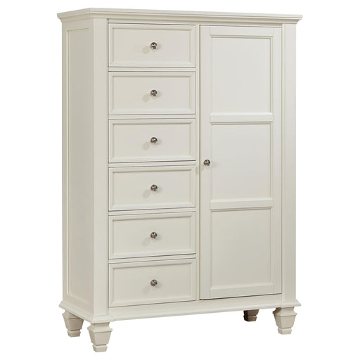Sandy Beach 8-drawer Door Chest Storage Cream White - Imperial Furniture (Las Vegas, NV) - Multi Location