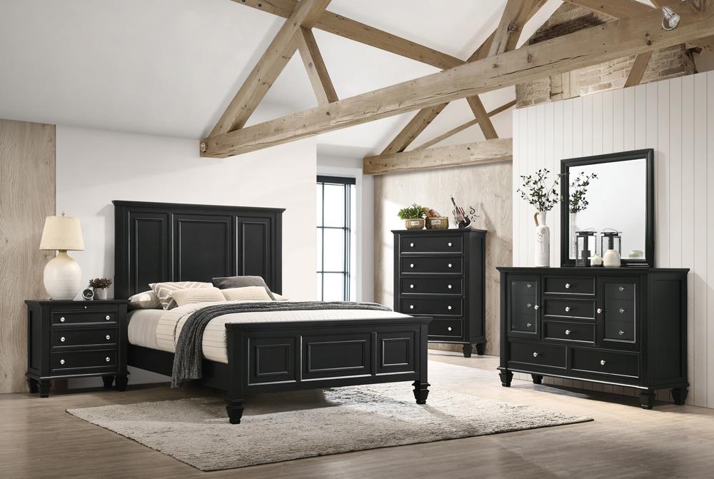 Sandy Beach 4 & 5 Piece Storage Bedroom Set with Sleigh Headboard E.King, Queen, & Cal.King - Imperial Furniture (Las Vegas, NV) - Multi Location