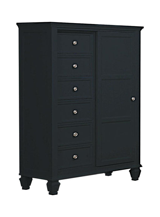 Sandy Beach Door Chest with Concealed Storage Black - Imperial Furniture (Las Vegas, NV) - Multi Location