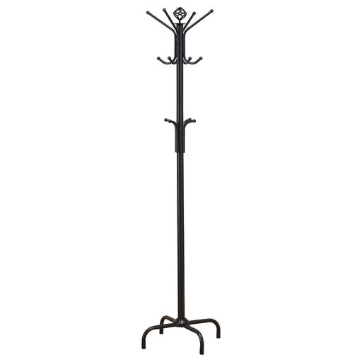 Collier 12-hook Coat Rack Black - Imperial Furniture (Las Vegas, NV) - Multi Location