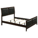 Carlton Full & Twin Upholstered Panel Bed Cappuccino and Black - Imperial Furniture (Las Vegas, NV) - Multi Location