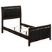 Carlton Full & Twin Upholstered Panel Bed Cappuccino and Black - Imperial Furniture (Las Vegas, NV) - Multi Location